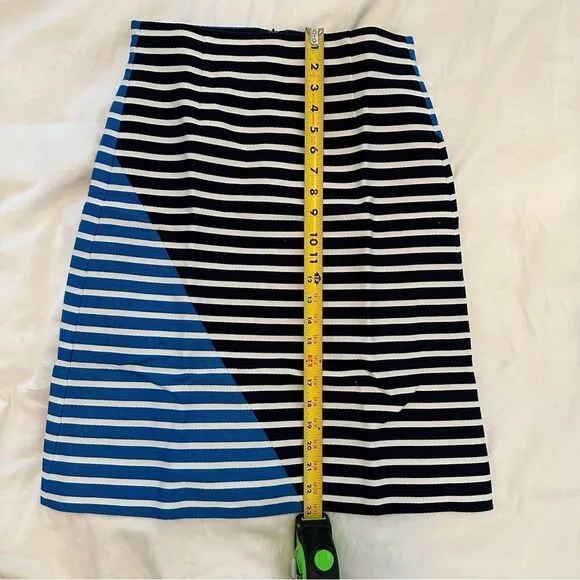 💙 J. Crew Striped Skirt with Slight A-line EUC