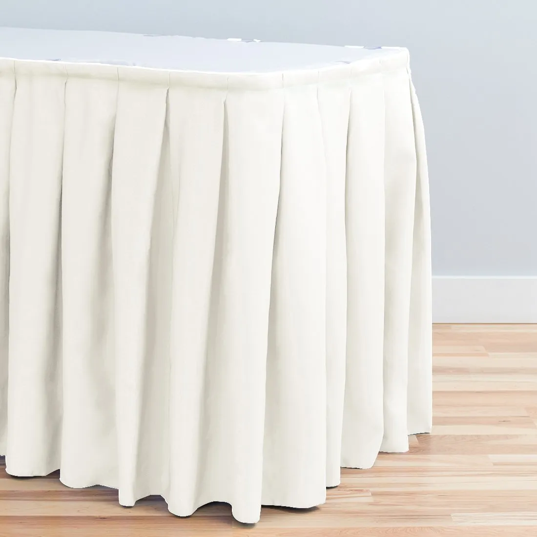 14 ft. Accordion Pleat Polyester Table Skirt (7 Colors)