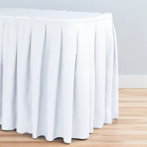 14 ft. Accordion Pleat Polyester Table Skirt (7 Colors)