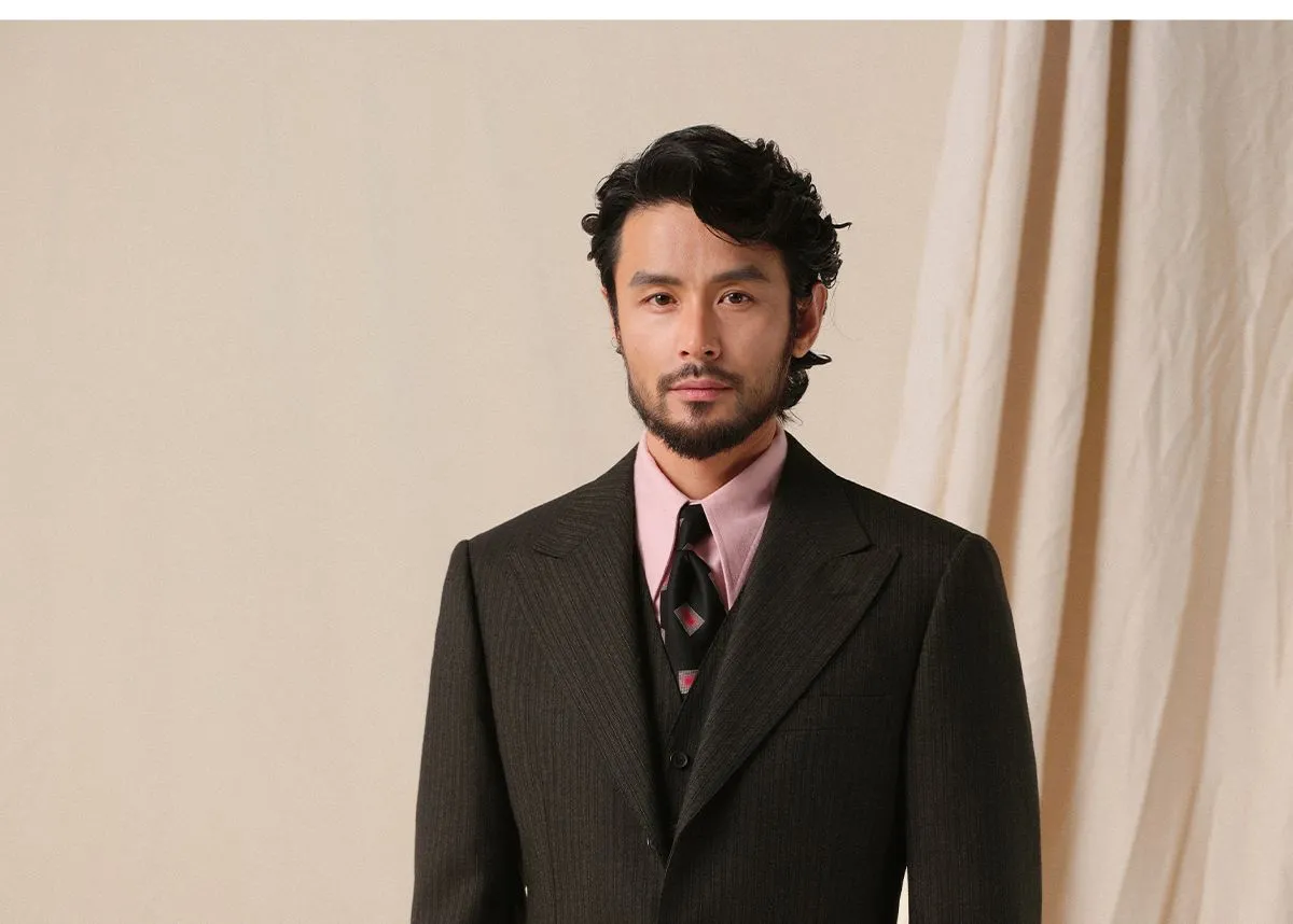 1930s Retro Striped Suit