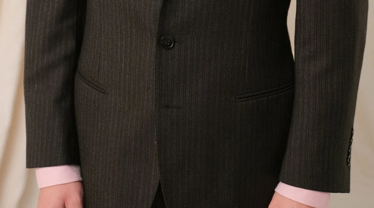 1930s Retro Striped Suit