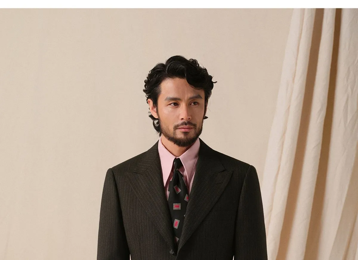 1930s Retro Striped Suit