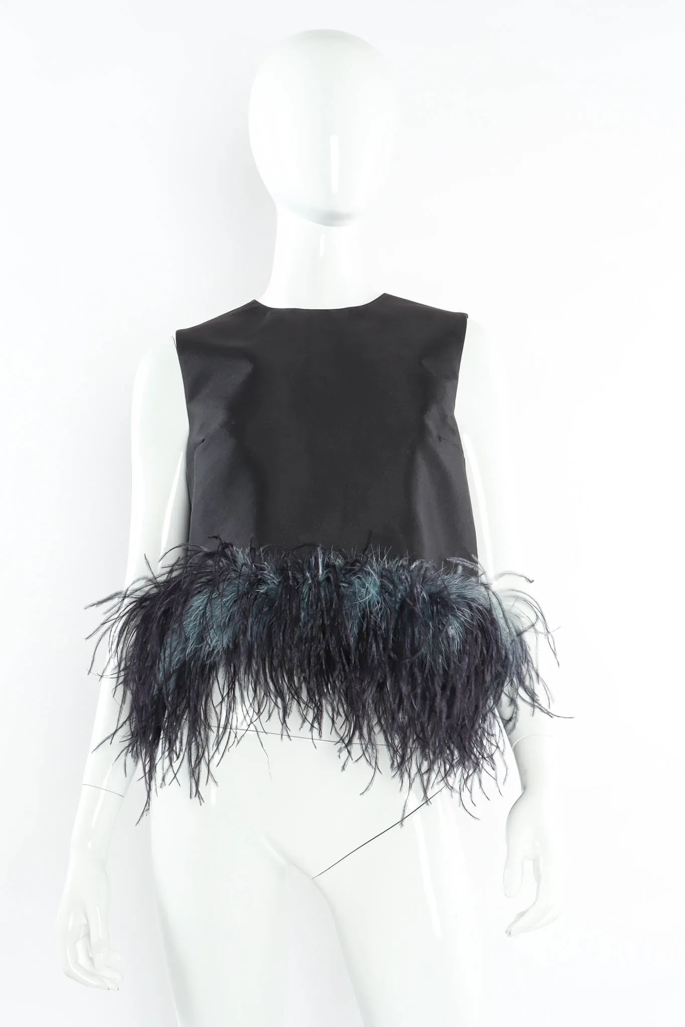 2017 S/S Ostrich Feather Top