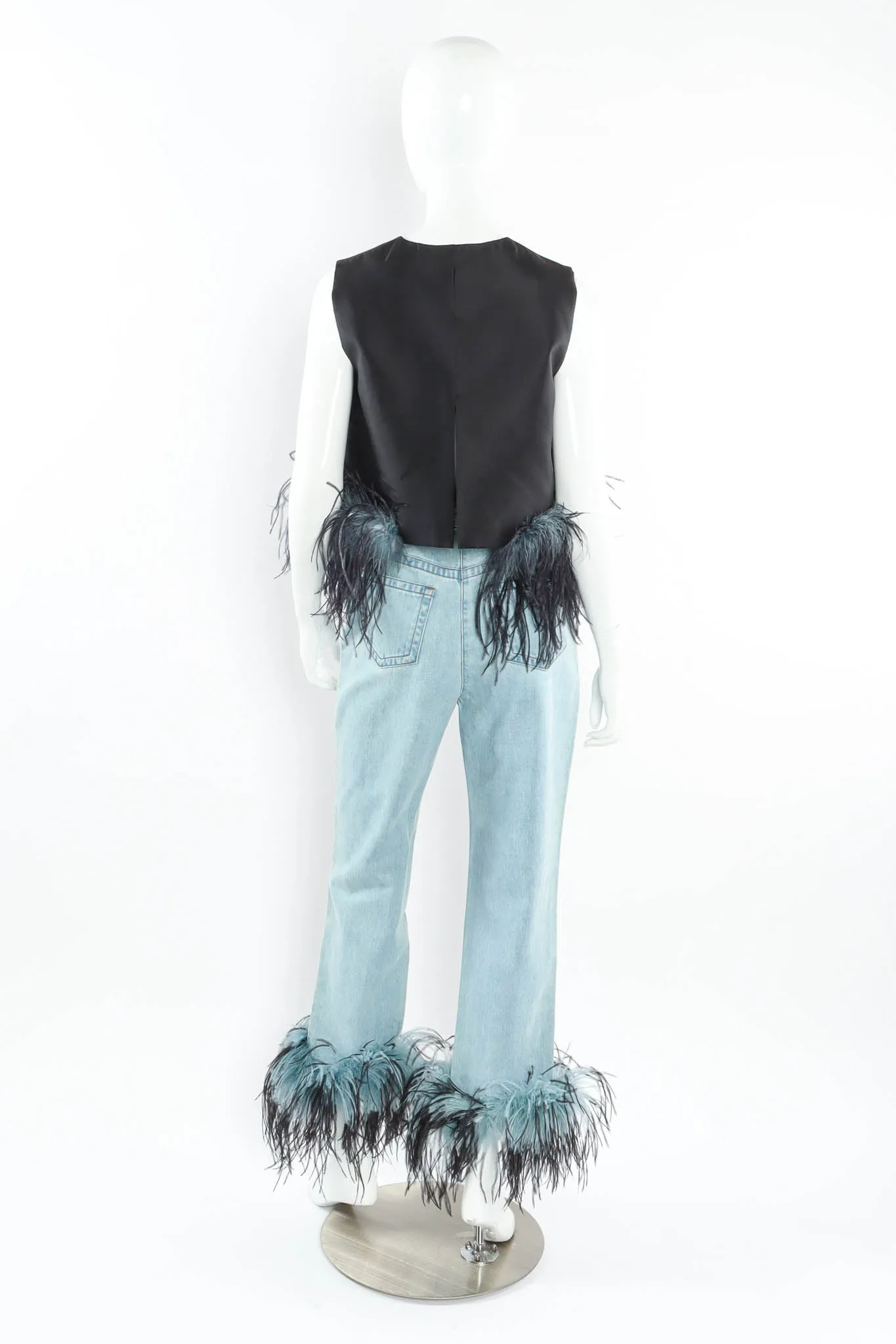 2017 S/S Ostrich Feather Top