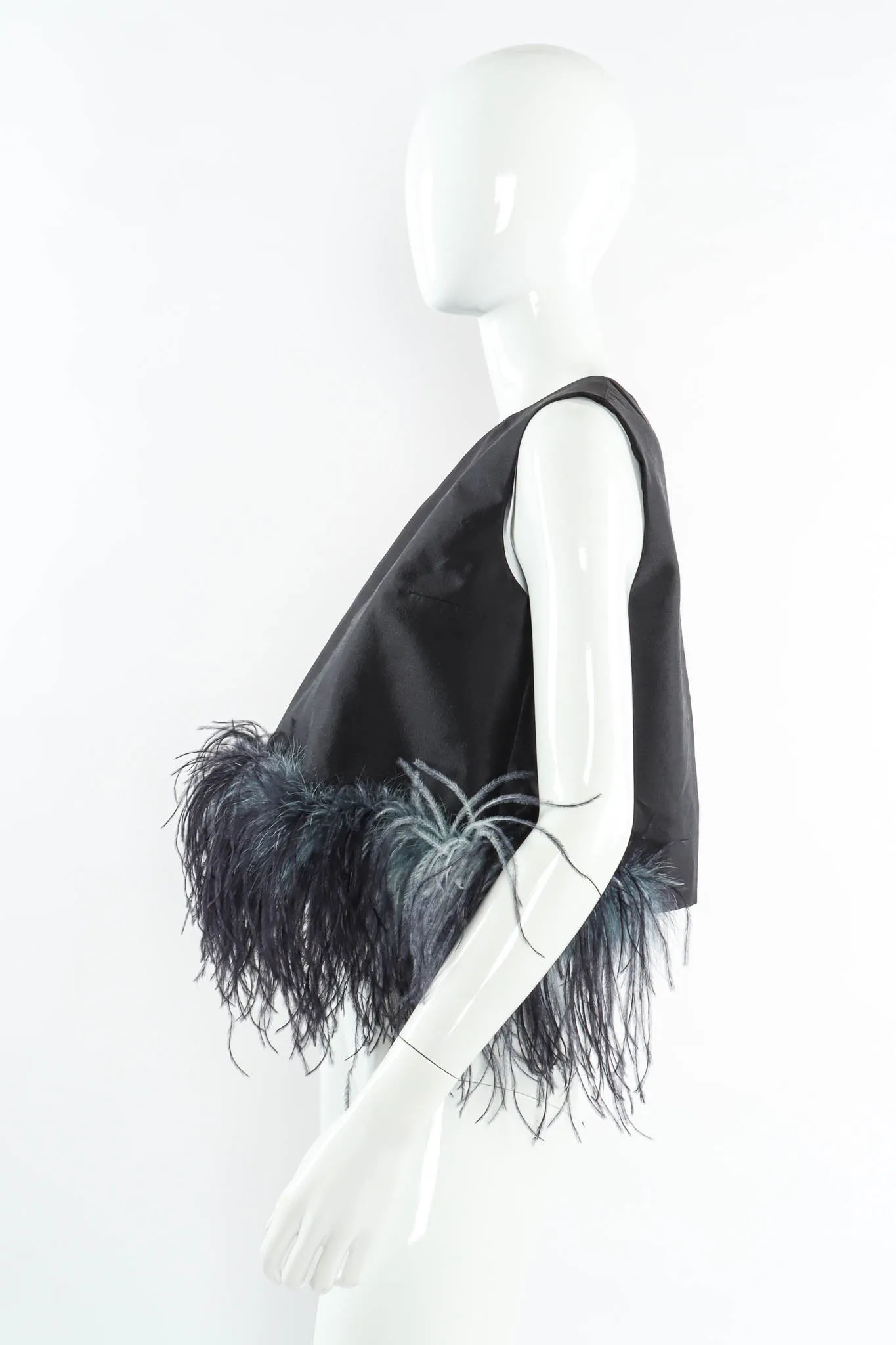 2017 S/S Ostrich Feather Top