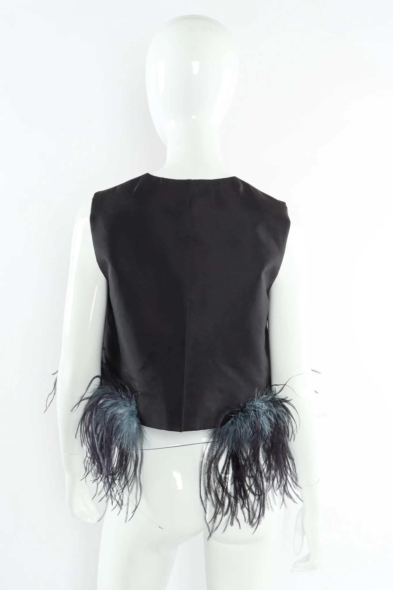 2017 S/S Ostrich Feather Top