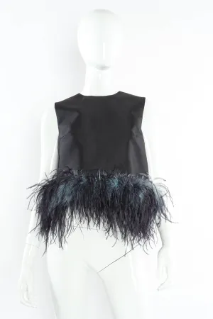 2017 S/S Ostrich Feather Top