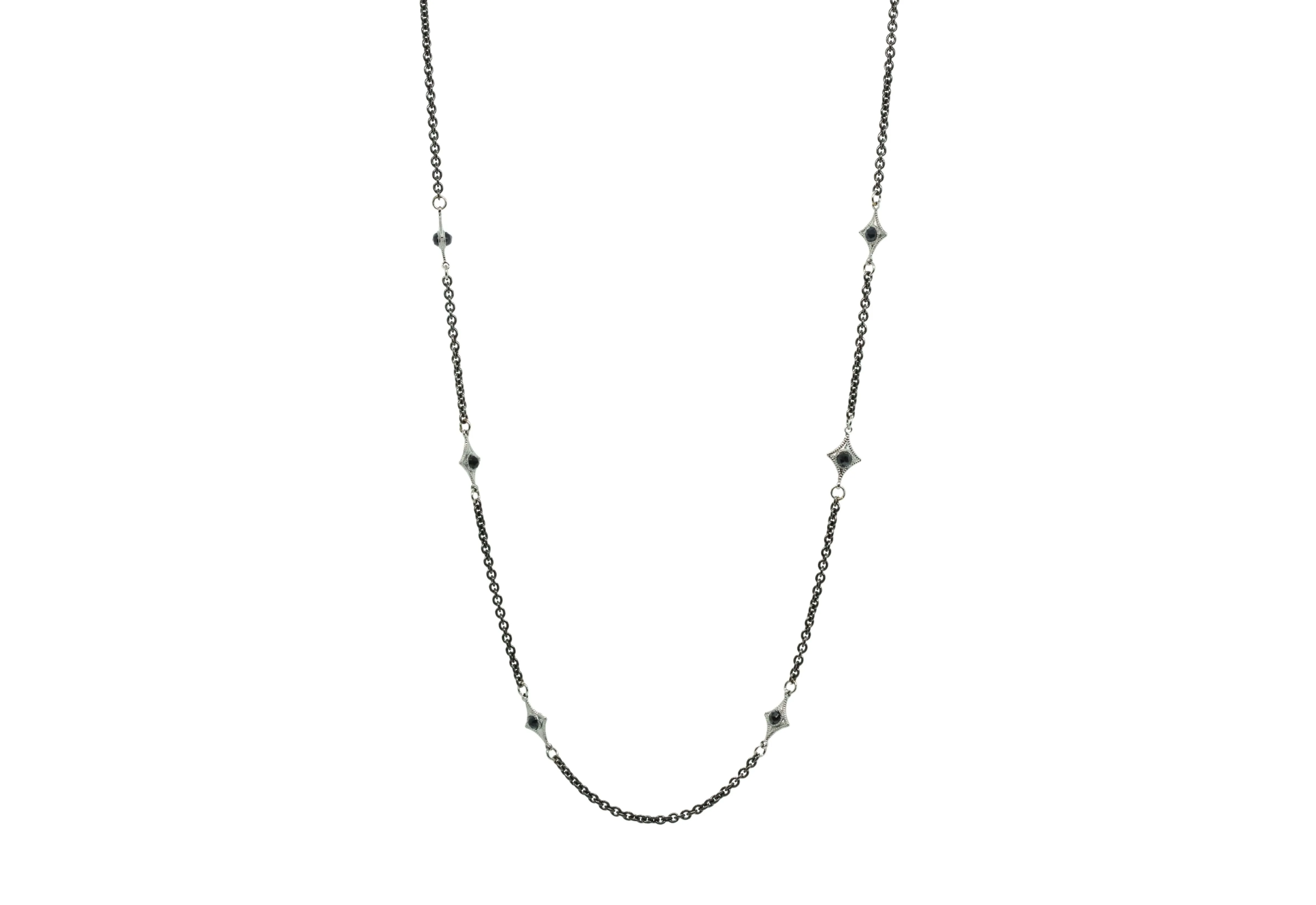 28" BLACK SAPPHIRE CRIVELLI NECKLACE