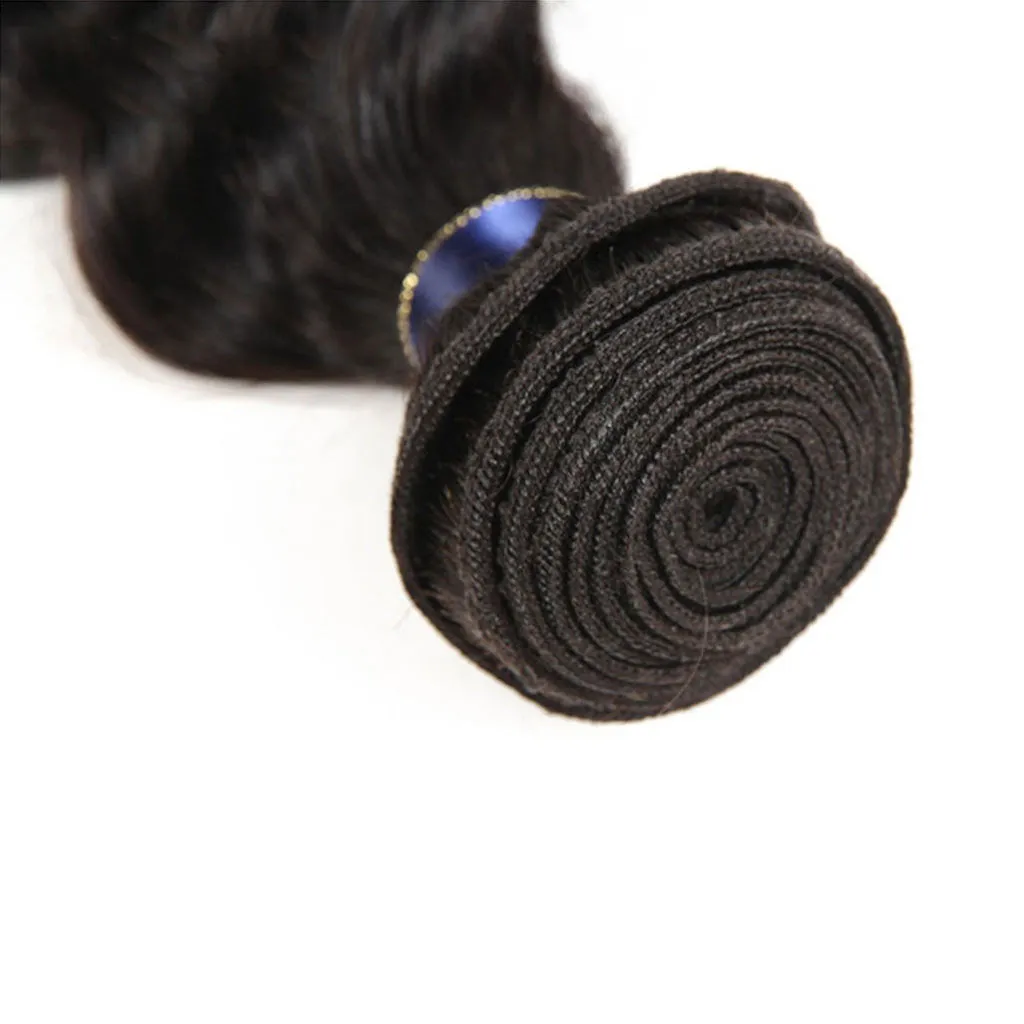 3 Bundles 9A Loose Deep Wave Human Hair Bundles Natural Color