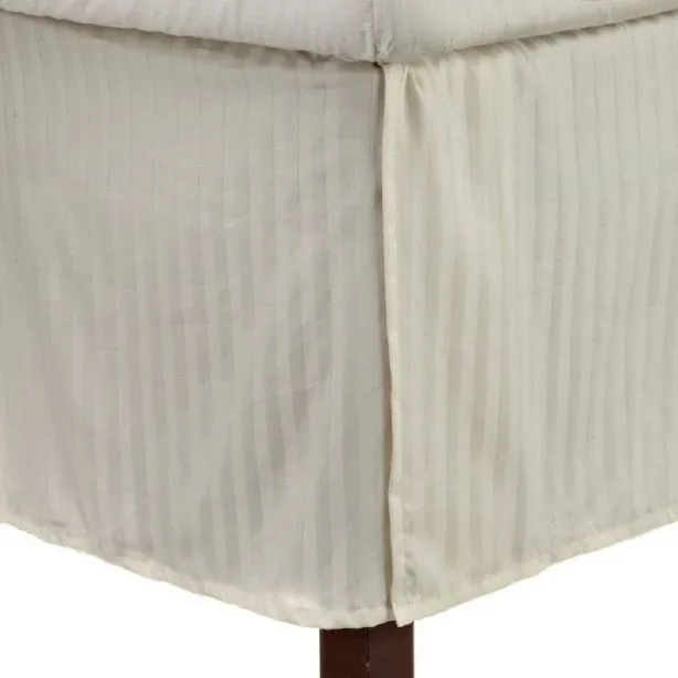 300TC Sateen Stripe Cotton Tailored Bed Skirt