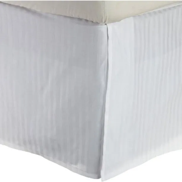300TC Sateen Stripe Cotton Tailored Bed Skirt