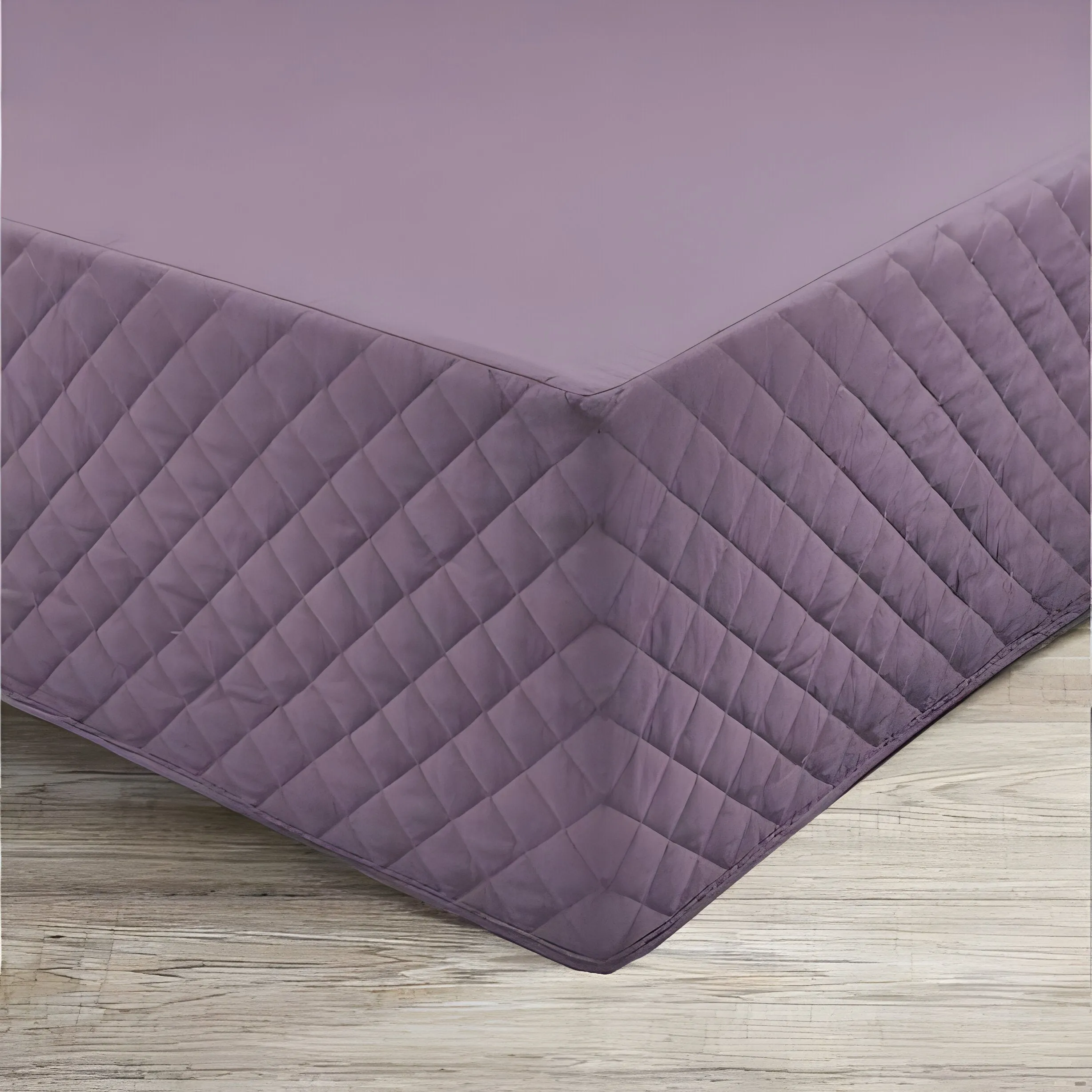 400TC Cotton Diamond Quilted Tailored Bed skirt