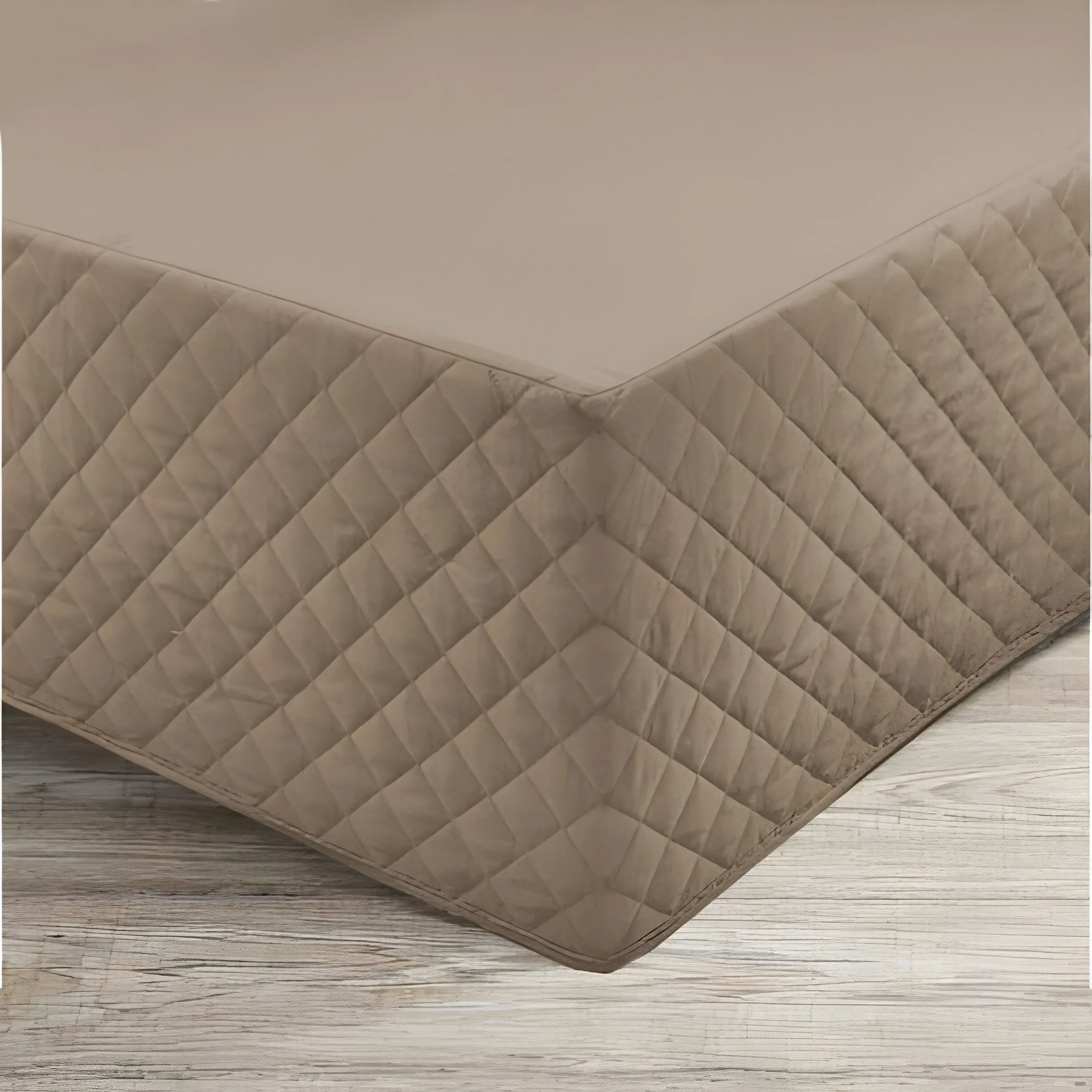 400TC Cotton Diamond Quilted Tailored Bed skirt