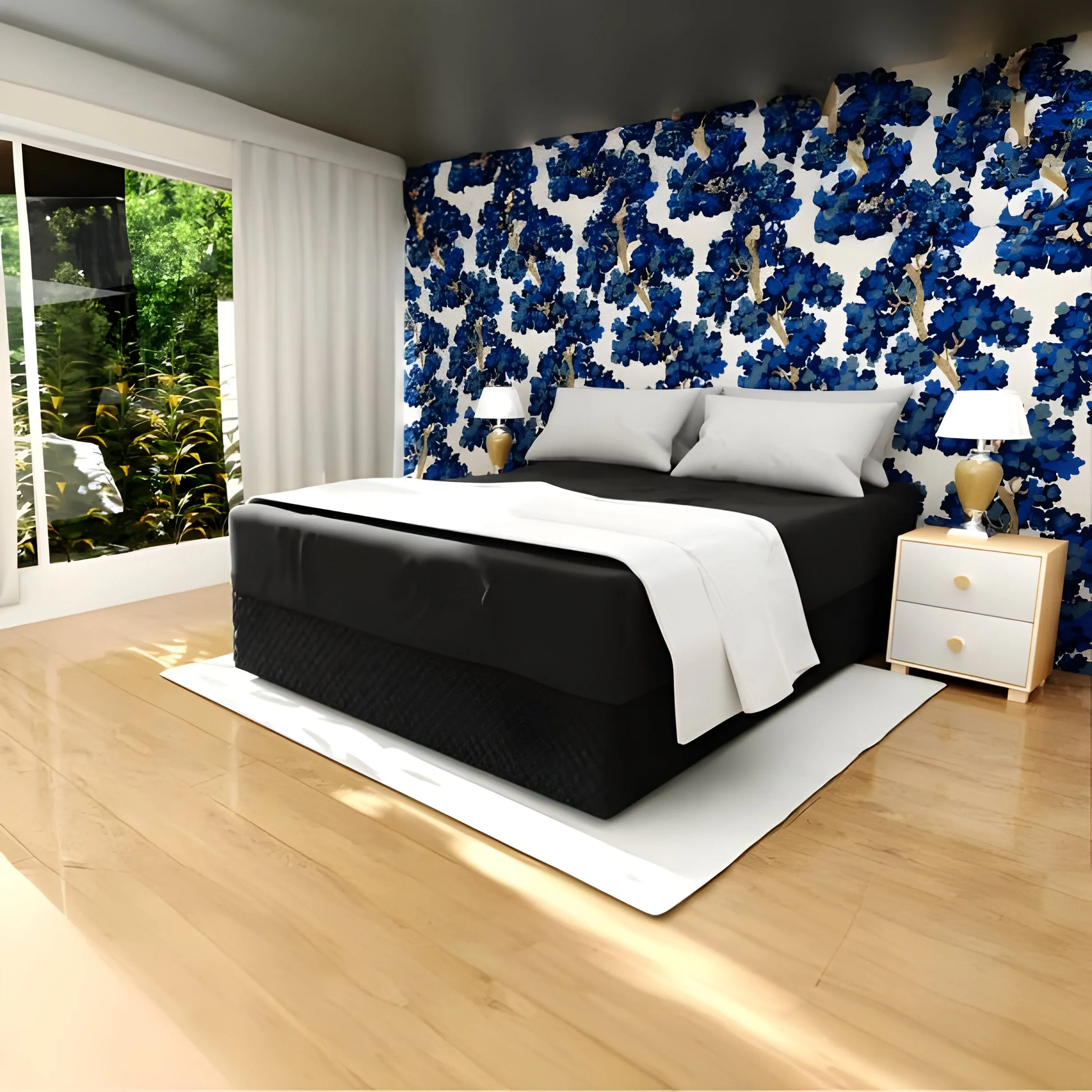 400TC Cotton Diamond Quilted Tailored Bed skirt