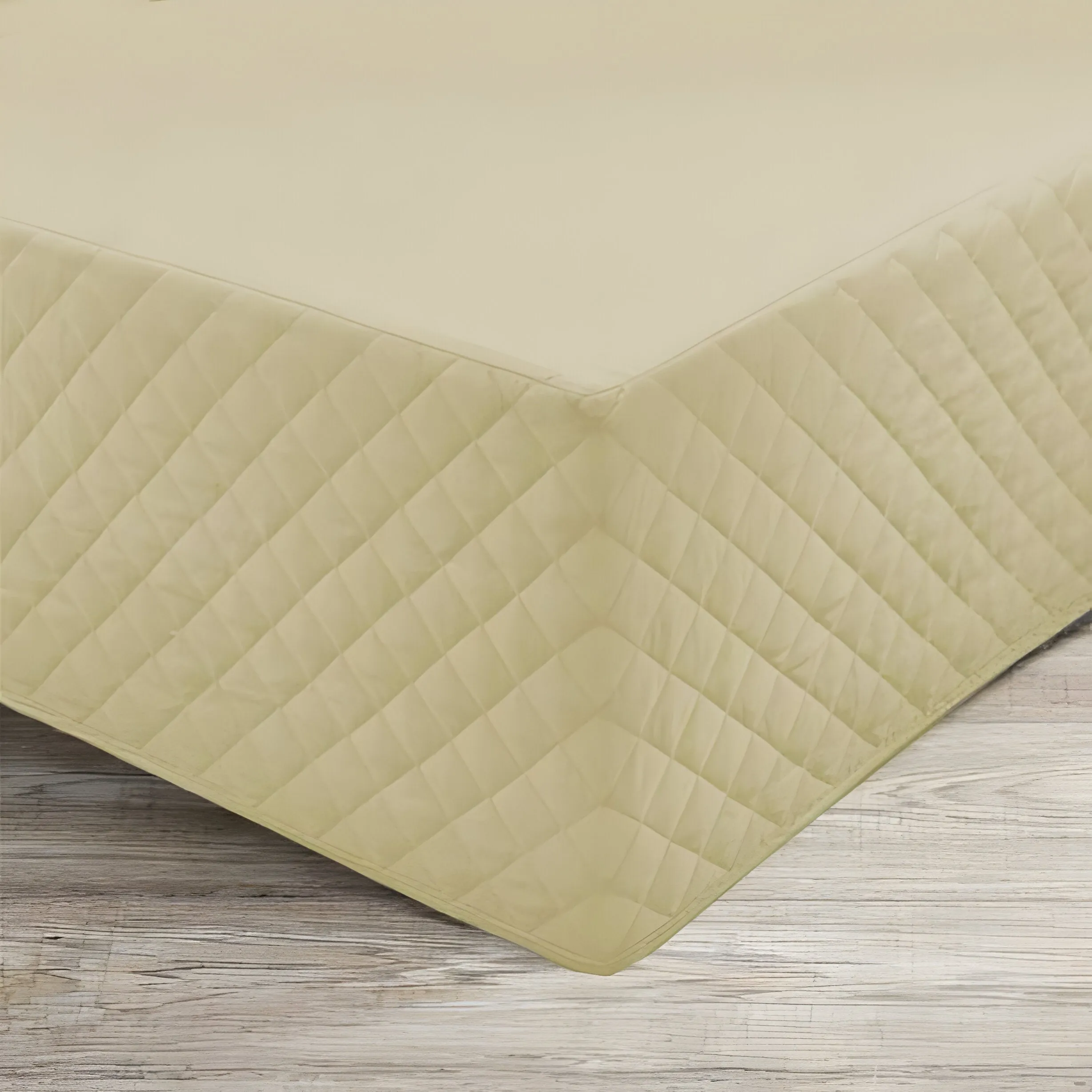 400TC Cotton Diamond Quilted Tailored Bed skirt