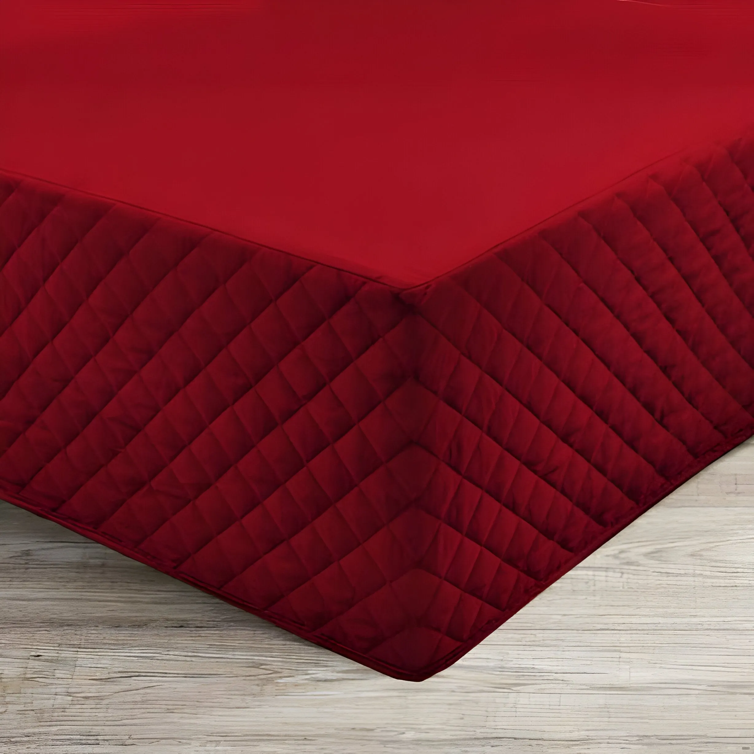 400TC Cotton Diamond Quilted Tailored Bed skirt