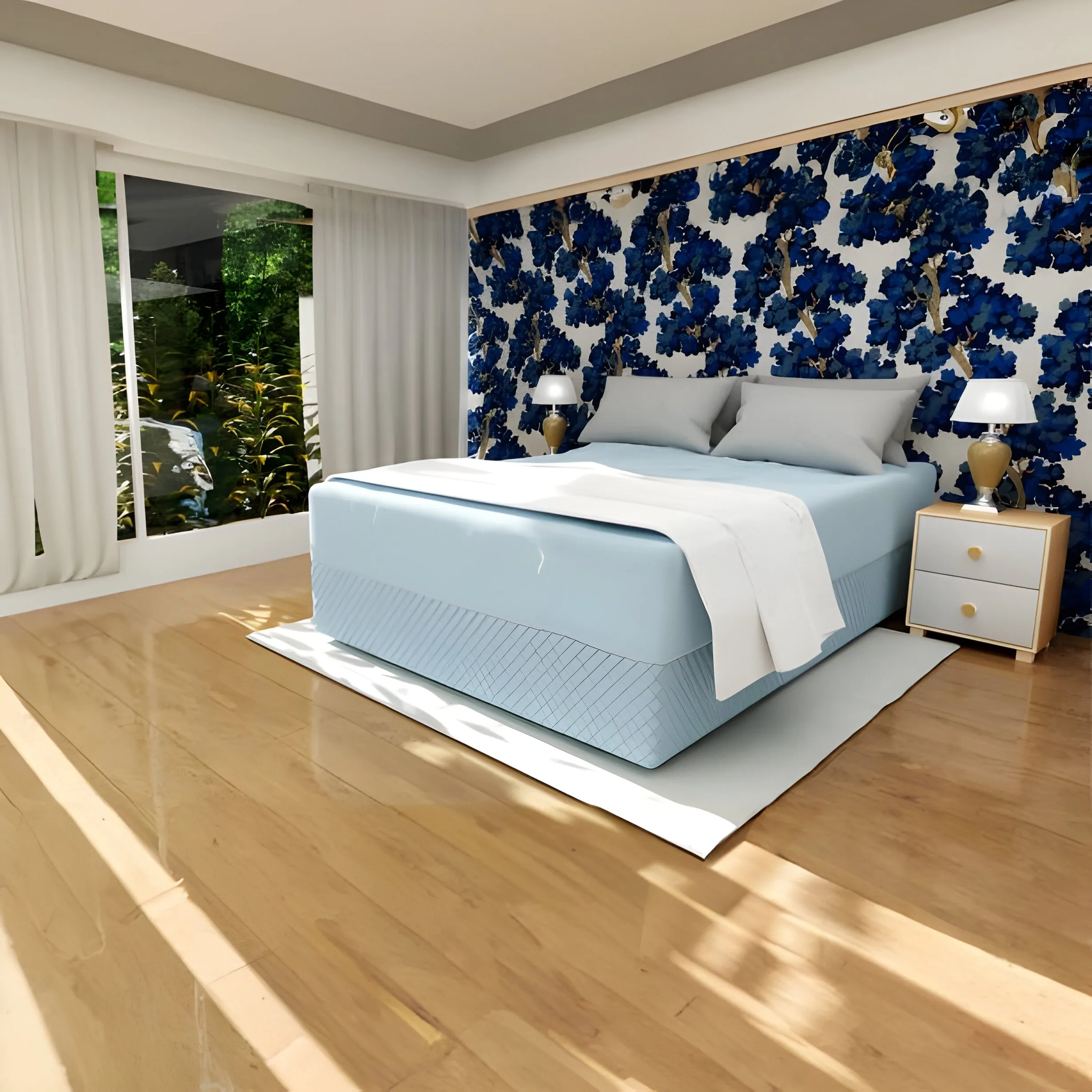 400TC Cotton Diamond Quilted Tailored Bed skirt