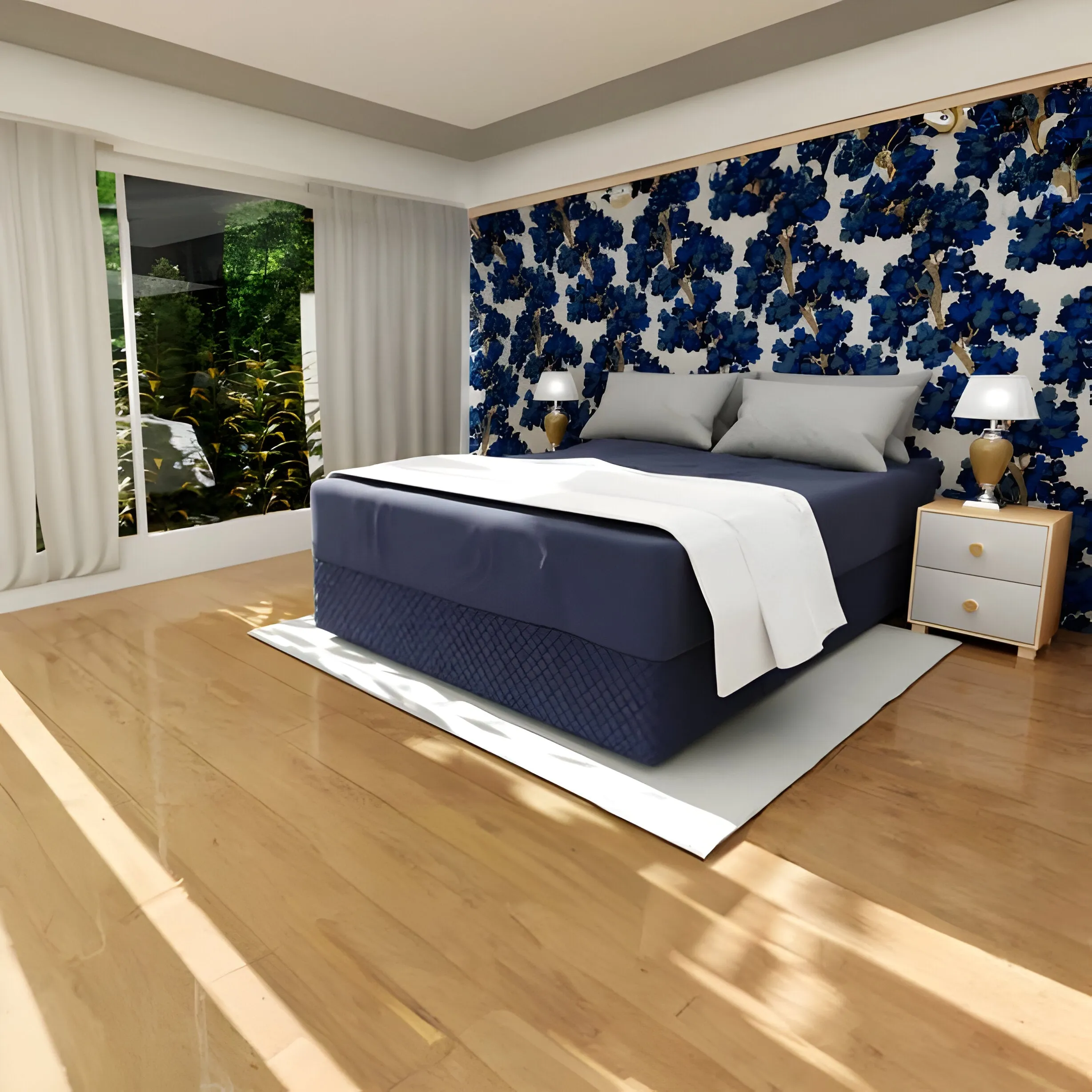 400TC Cotton Diamond Quilted Tailored Bed skirt