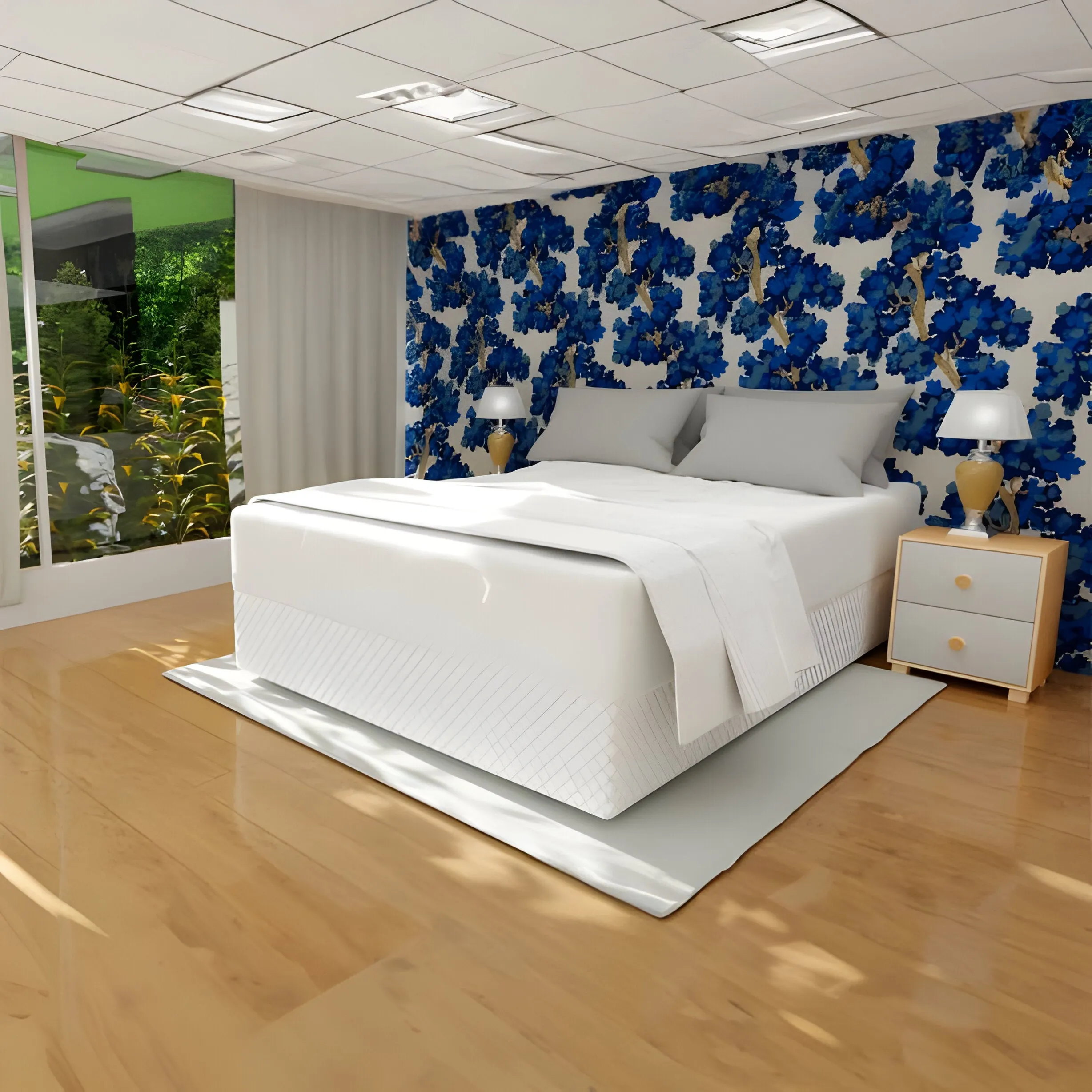 400TC Cotton Diamond Quilted Tailored Bed skirt