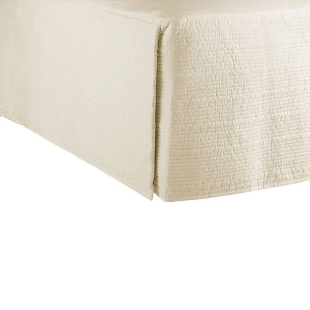 400TC Cotton Horizontal Stitch Quilted Tailored Bed skirt