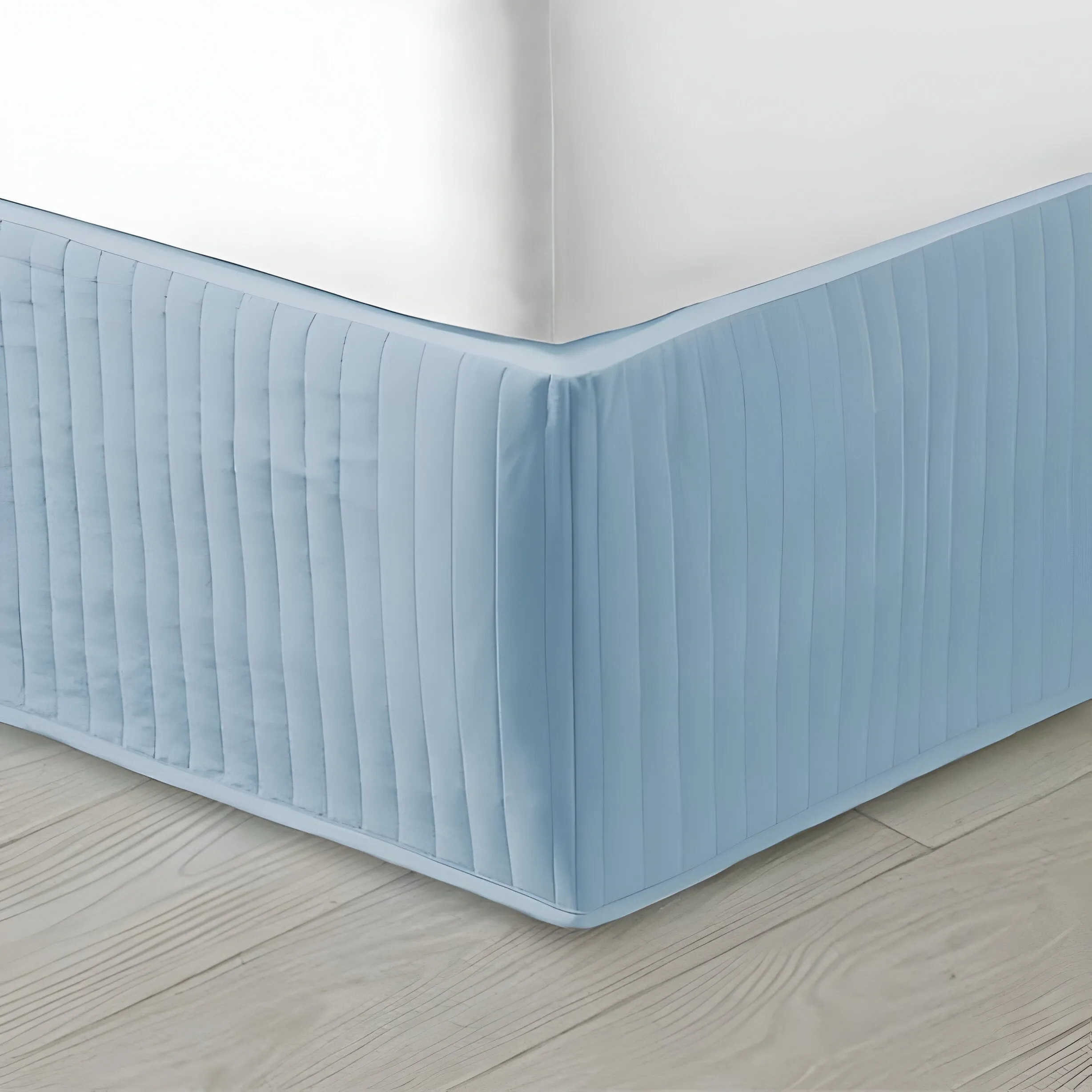 400TC Cotton Vertical Quilted Tailored Bed skirt