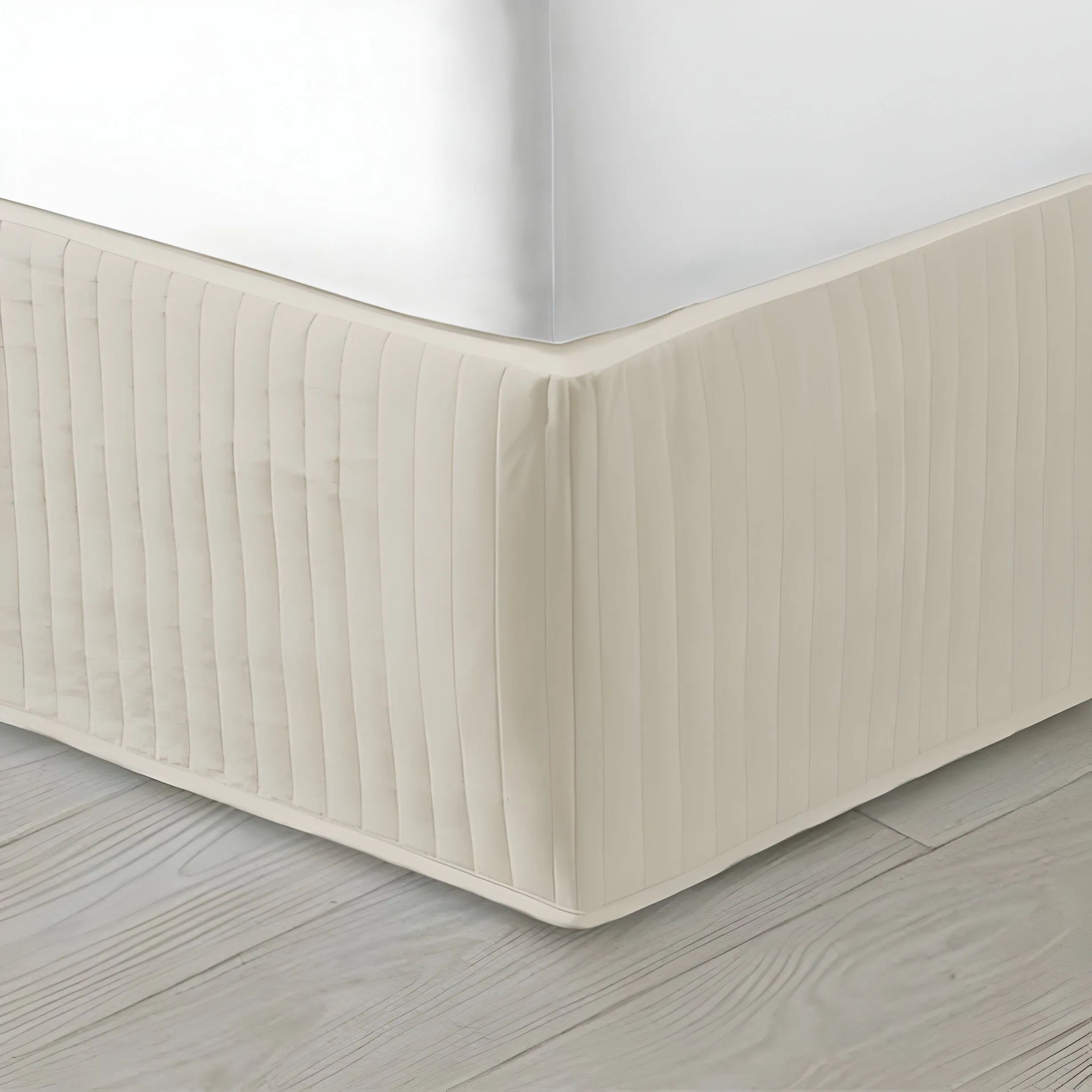 400TC Cotton Vertical Quilted Tailored Bed skirt