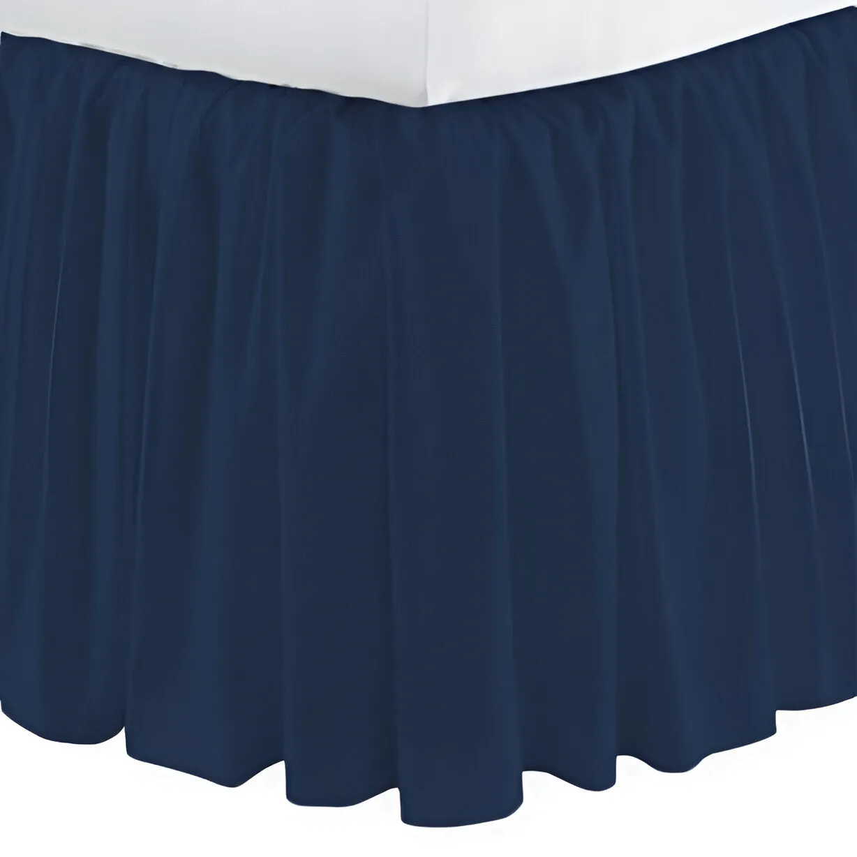 400TC Sateen Solid Cotton Gathered Bed Skirt