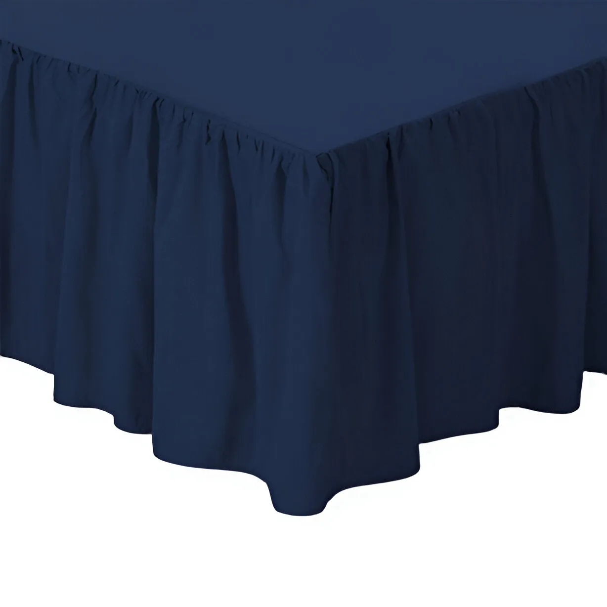 400TC Sateen Solid Cotton Gathered Bed Skirt