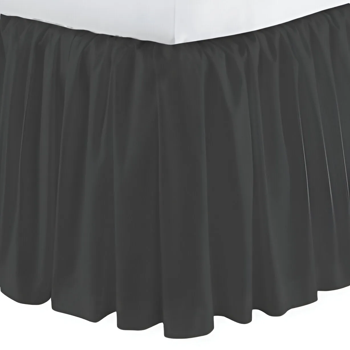 400TC Sateen Solid Cotton Gathered Bed Skirt
