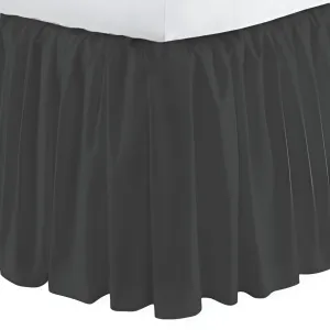 400TC Sateen Solid Cotton Gathered Bed Skirt