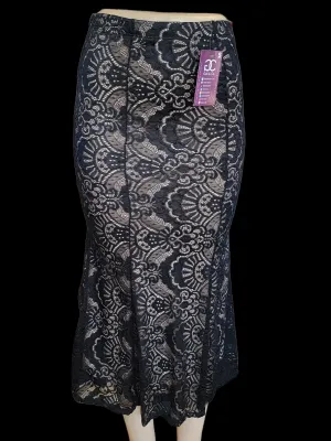 4013 lace longe skirt NUDE