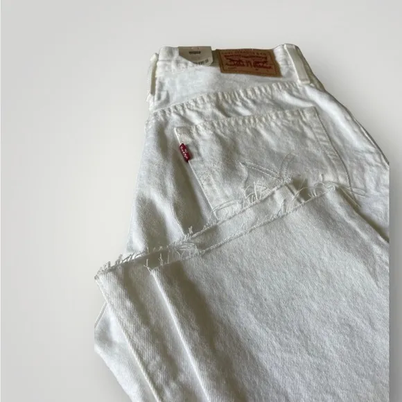 501® Original Fit Jeans | Size 27/30 | High Rise Straight Raw Hem Distressed