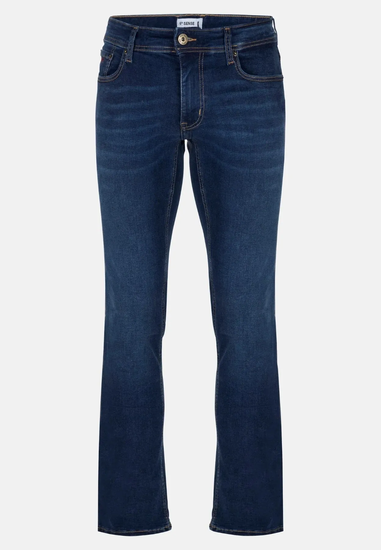 6th Sense Fred Boot Cut Stretch Jeans - Night Time Blue