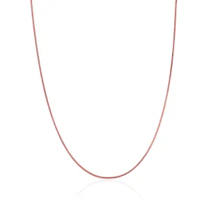 925 Sterling Silver Serpent Flex Rose Gold Plated Chain for Women