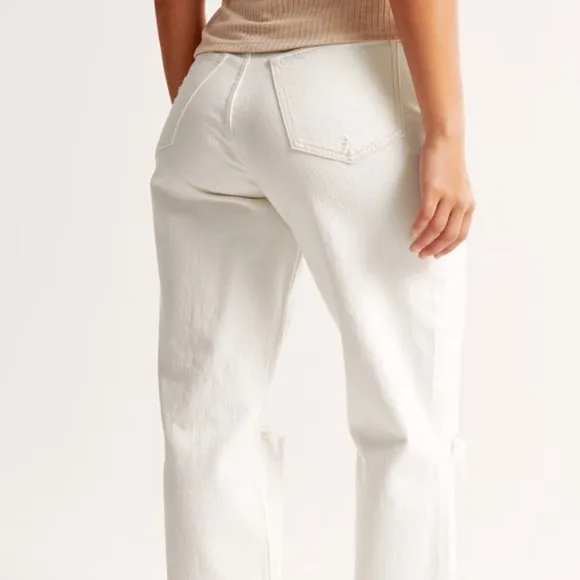 Abercrombie and Fitch, the skinny high-rise curve love distressed jeans