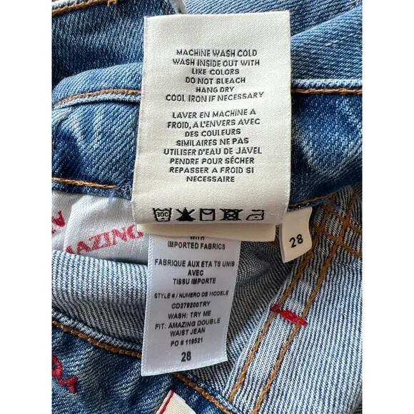 Alice   Olivia Jeans Amazing Double Waist Stretch Jeans Color “Try Me” size 28