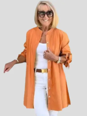 Aliera Luxeline High-Collar Blouse