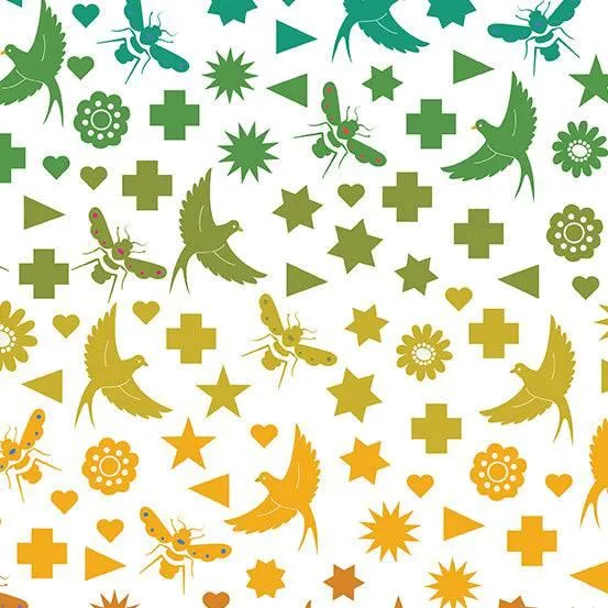 Alison Glass - Art Theory - Seventy Six Bird & Bee - Day