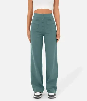 Alma - Ladies button down pants
