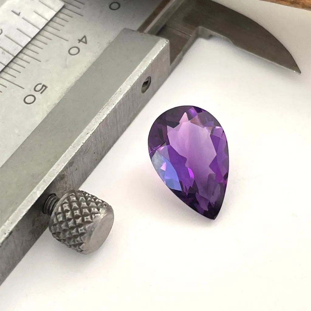Amethyst - Purple Pear Cut - 4.25ct