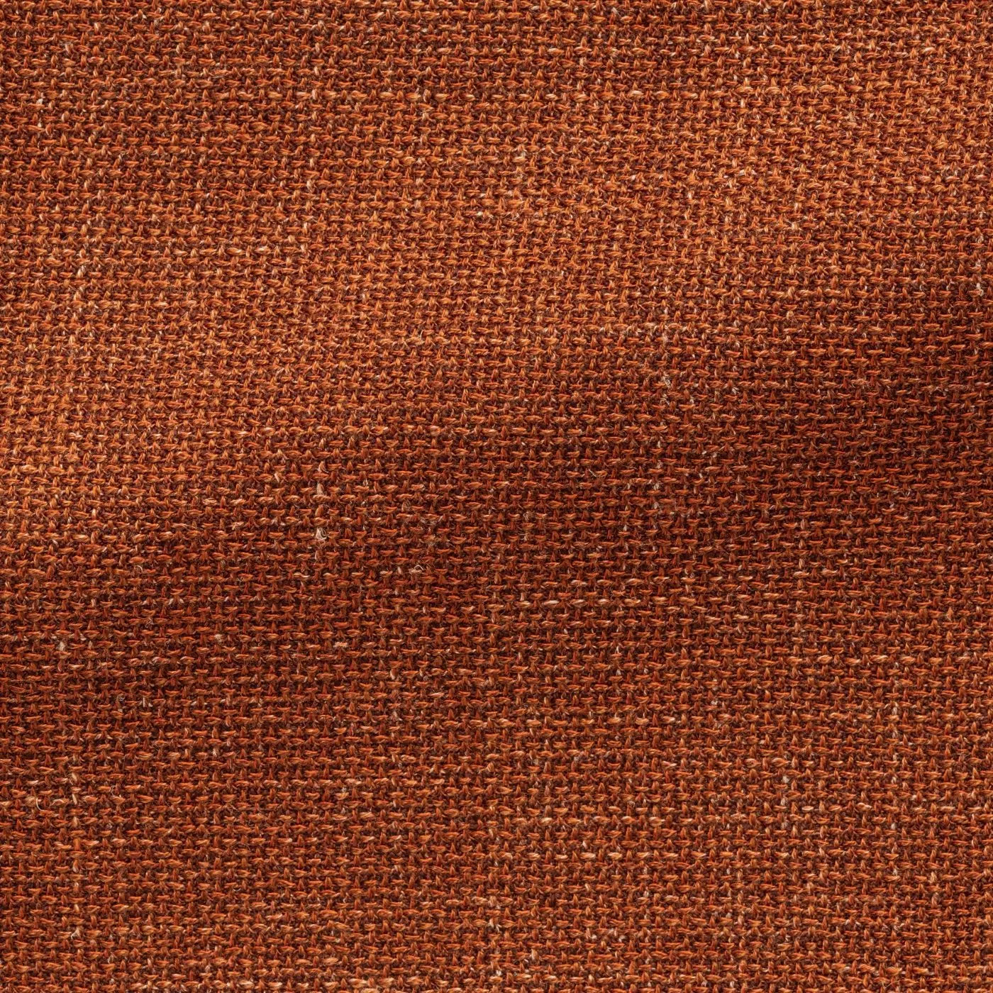 Angelico Burnt Orange Merino Wool & Linen Blend Mesh Hopsack
