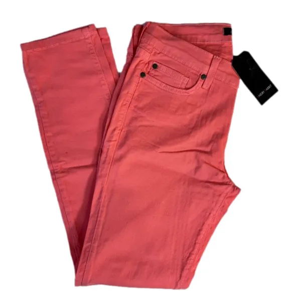 Angry Rabbit Cabana Coral Lightweight Denim 5 Pocket Skinny Jeans Size 25-31 NEW