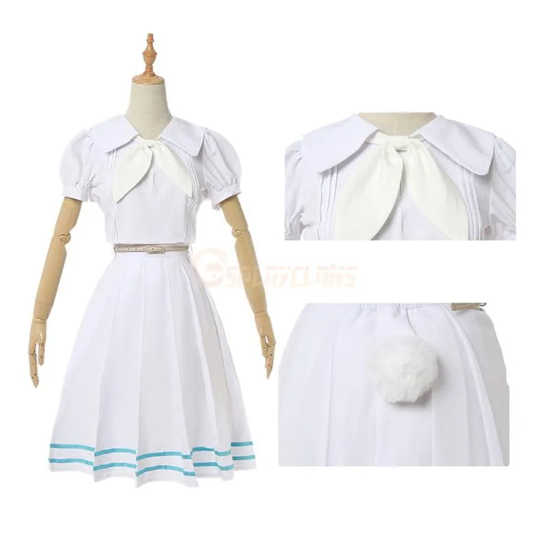 Anime Beastars Haru White Dress Cosplay Costume