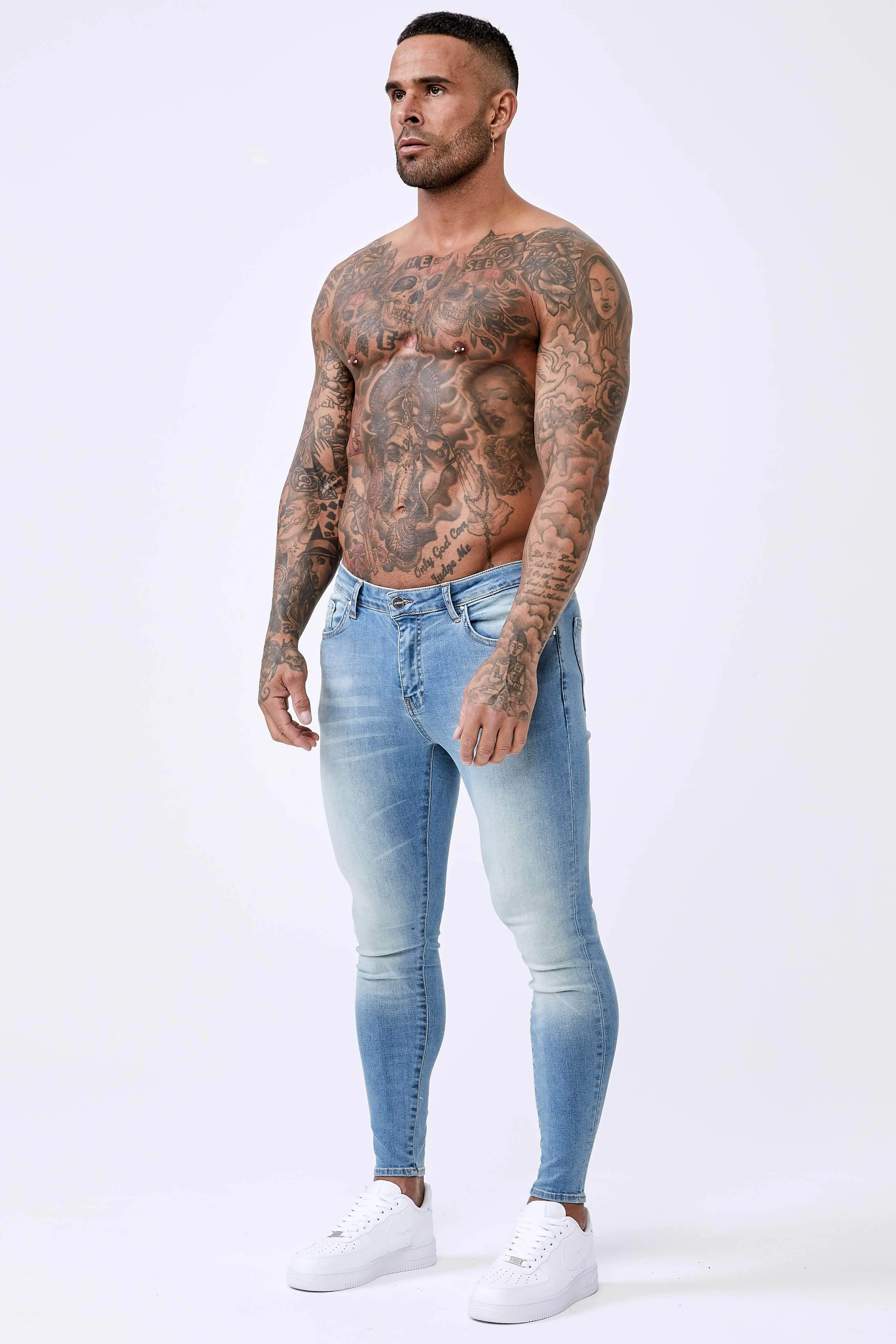Aqua Blue - Spray-On Jeans