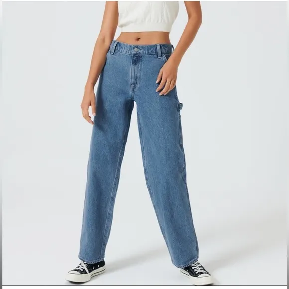 Aritzia Sunday best denim jeans baggy sz 26 choosy