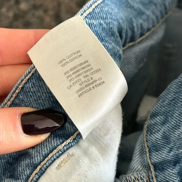 Aritzia Sunday best denim jeans baggy sz 26 choosy