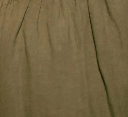 August - Linen Skirt in Khaki