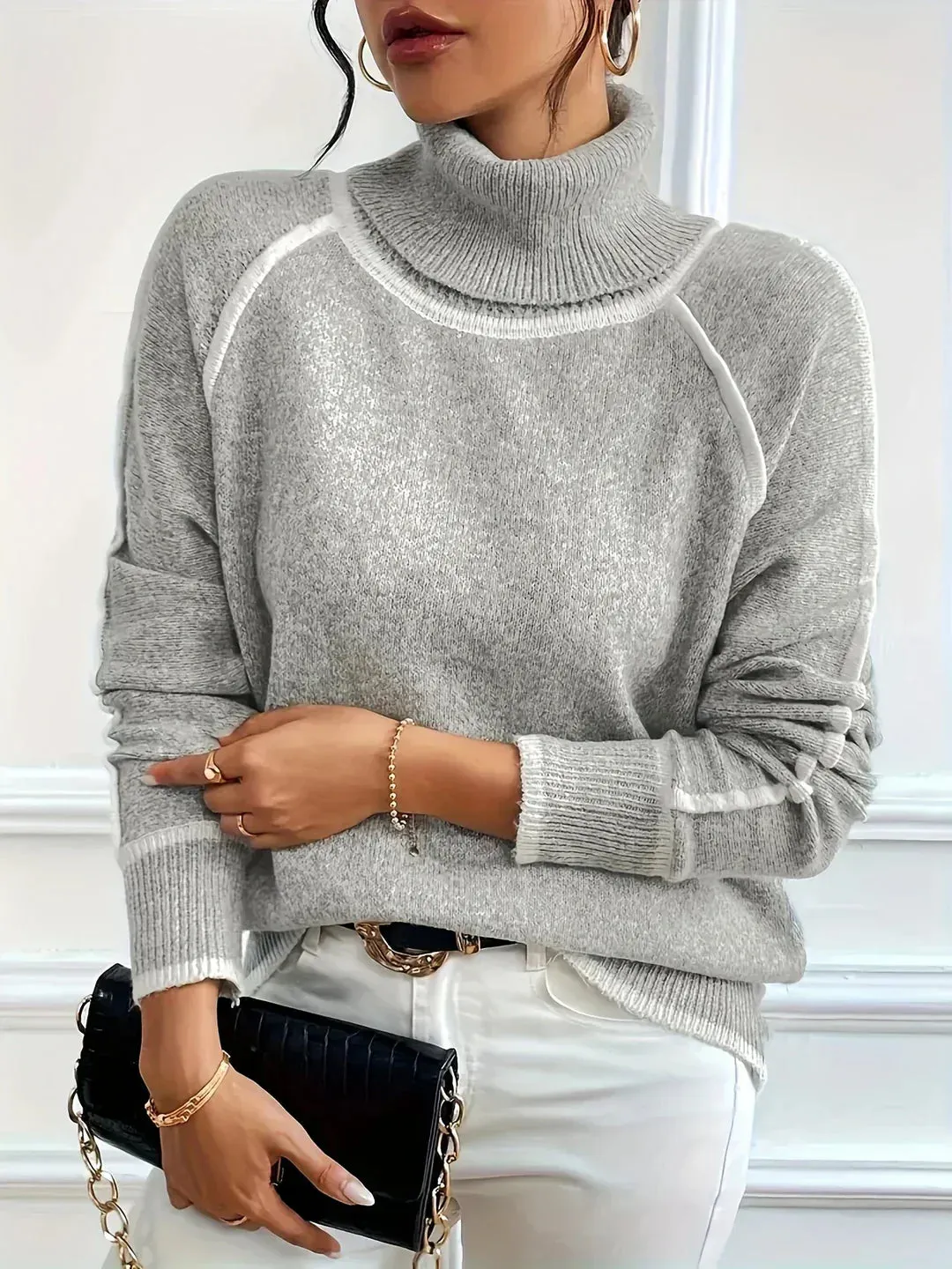 Aurora Cozy Turtleneck Sweater