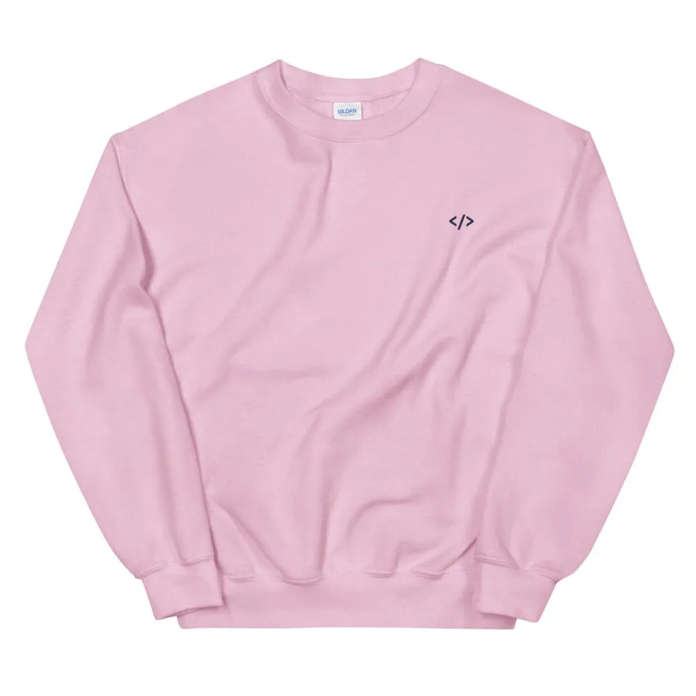 Autonomous Light Pink Embroidered Sweatshirt