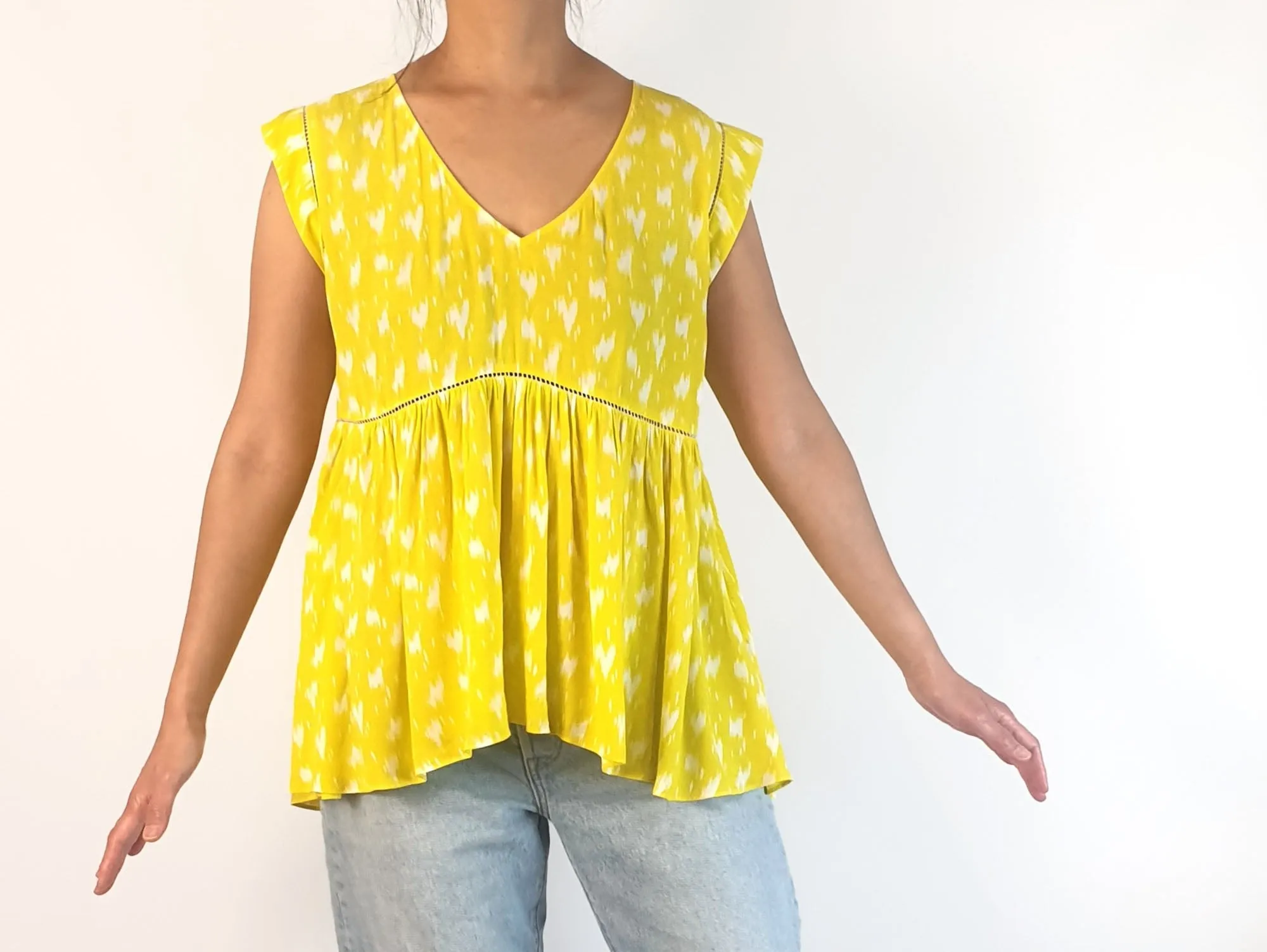 Ba&Sh yellow top size 10